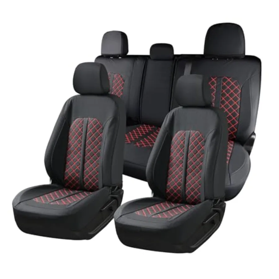 

Full Set Leather Waterproof Car Seat Cover for 2015-2026 Ford F150 SuperCrew 2017-2026 F250 F350 F450 Super Duty Crew Cab Custo