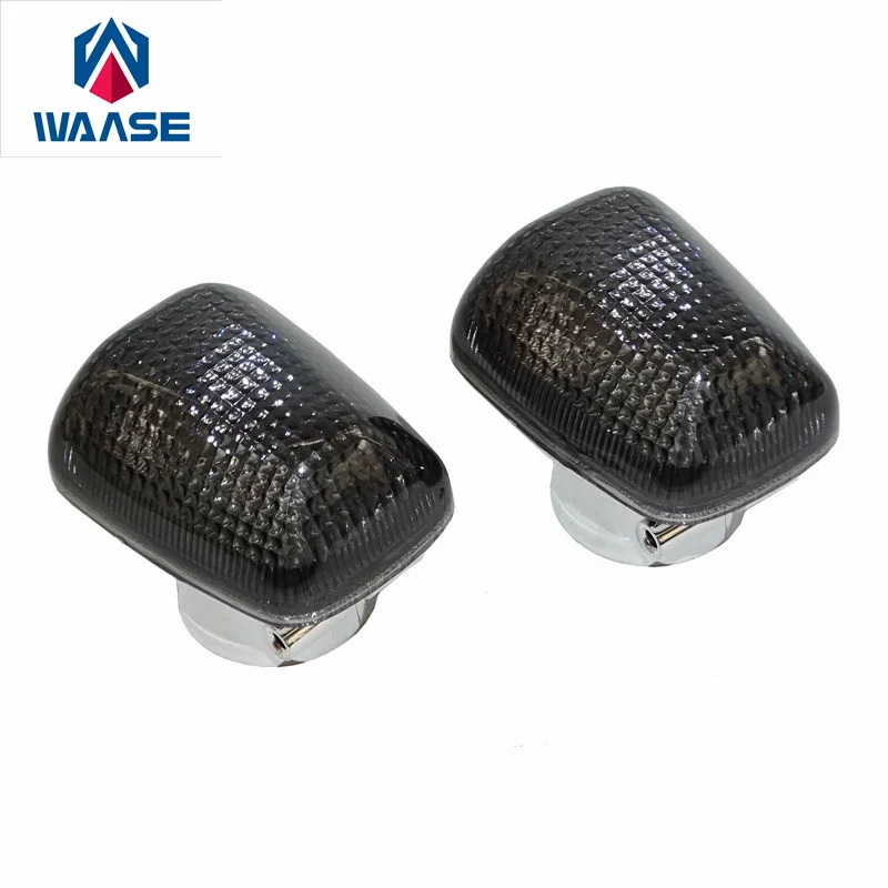 WAASE E-Marked Front Turn Signals Blinker Cover Indicator Lens For Suzuki SV650 GSXR 600 750 1300 GSX 600F 750F TL1000L TL1000R