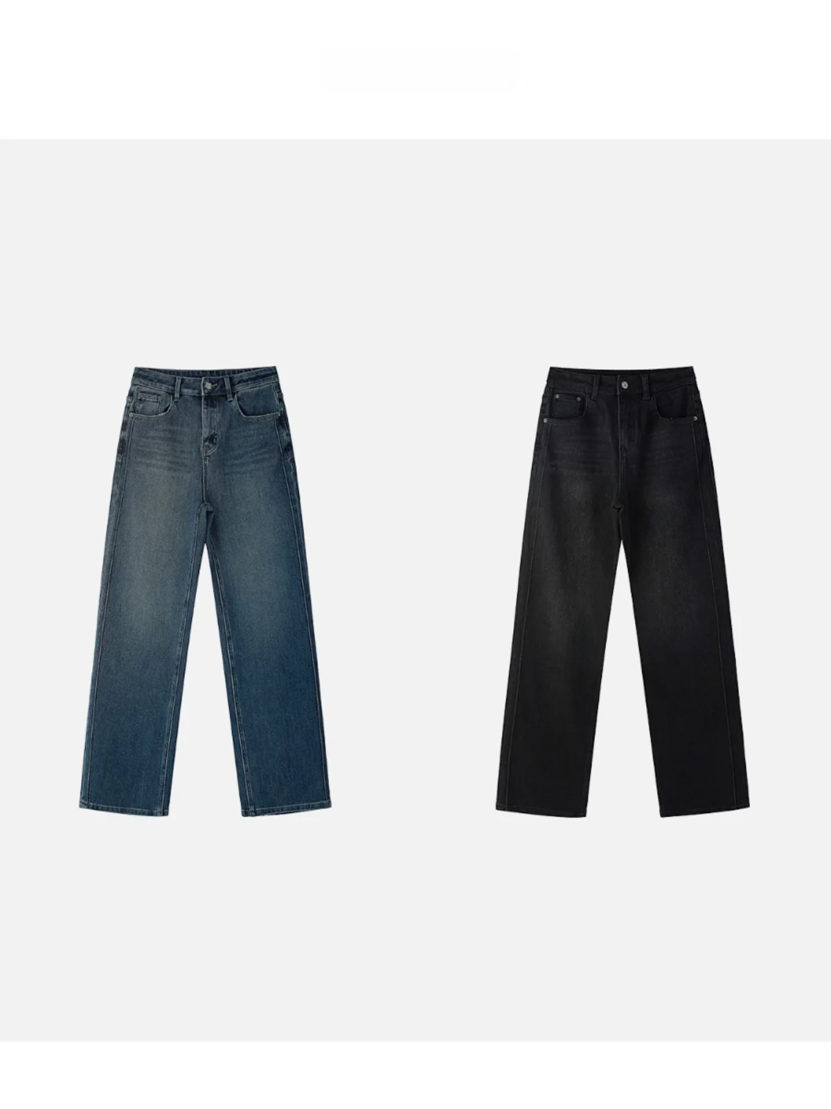 

Classic Denim Jeans Vintage Aged Design Drapey Feel New 2024 Women's Premium Jeans Faionable Versatile Sle Winter Collection