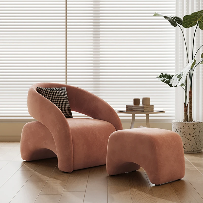 Design Back Rest Chairs Living Room Minimalist Nook Unique Hotel Reading Chair Nordic Armrests Poltrona Luxo Designer Furniture image 3