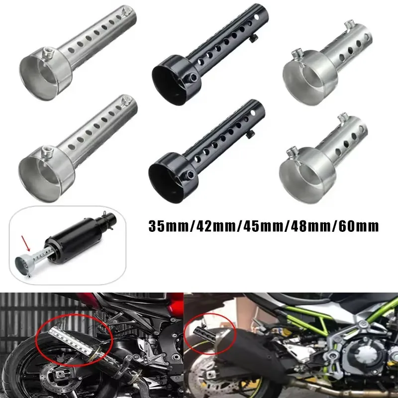 Universal Motorcycle 35/42/45/48/60mm DB Killer Muffler Insert Baffle Stainless Steel Noise Reducer Exhaust Mod Parts