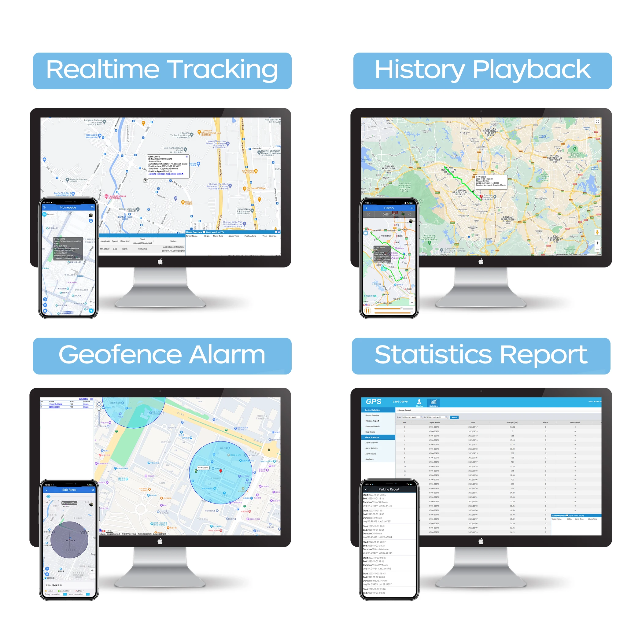 Lifetime Free APP on Android IOS/PC Big Battery 10000mAh Multifunctional worldwide 4G Car/RV/truck etc. GPS Tracker Magnetic