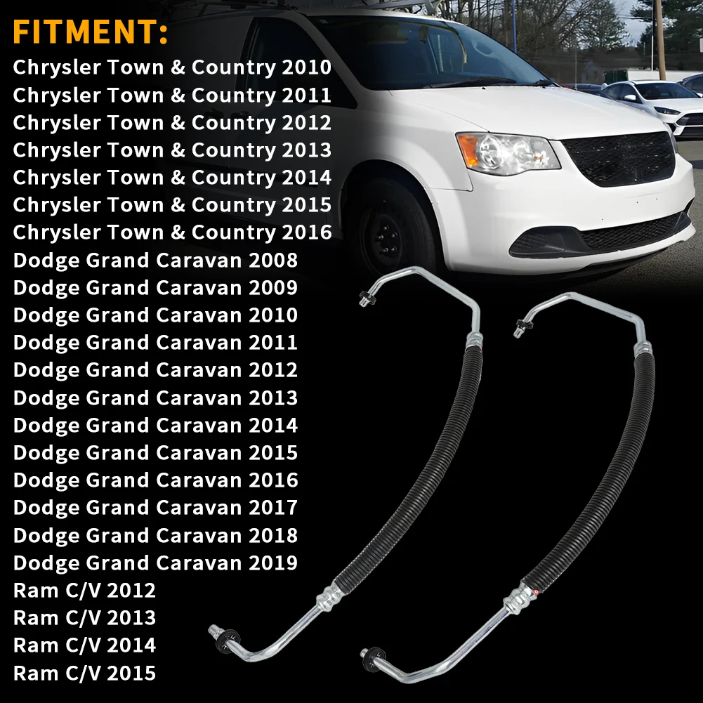 V6 3.6 linha de pressão e retorno do refrigerador de óleo de transmissão para Dodge Grand Caravan Chrysler Town Country Ram C/V 2008-2019