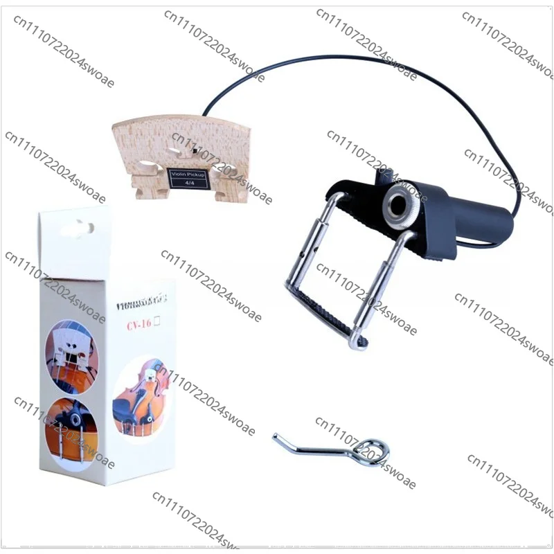 For Violin Pickup CV-16 Electroacoustic Violin Bridge Piezoelectric 4/4 Acoustic Electric Front Amplifier