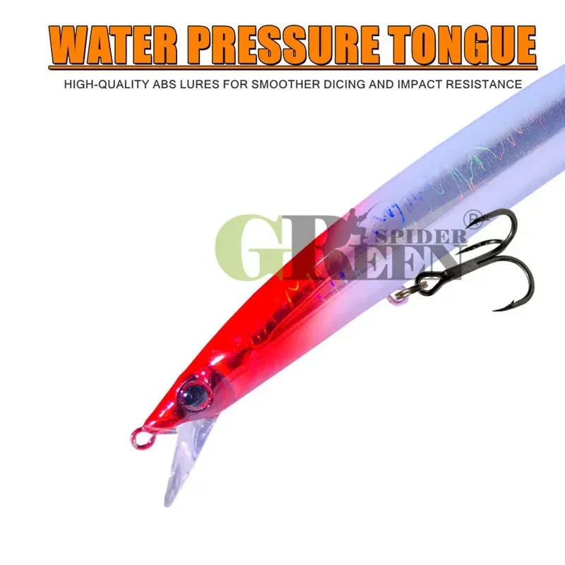 Señuelo minnow flotante mar enriquece roca trolling swimbait 205mm 34,5g - imagen 2