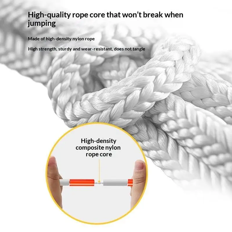 New PE Beaded Segmented Jump Rope Bamboo Knot Fitness Rope For Student Adult Sports TrainingAcc