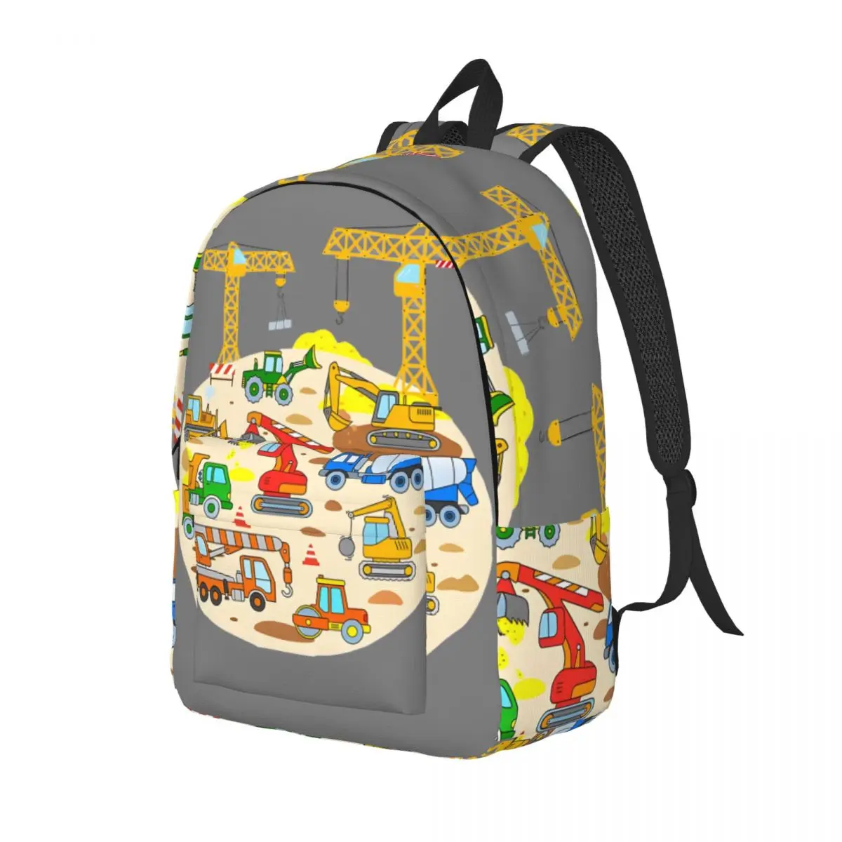 Hiking Together Retro Washable Personalised T-Tayo The Little Bus Excavator Schoolbag For Women Kid Bookbag Back To School Gift