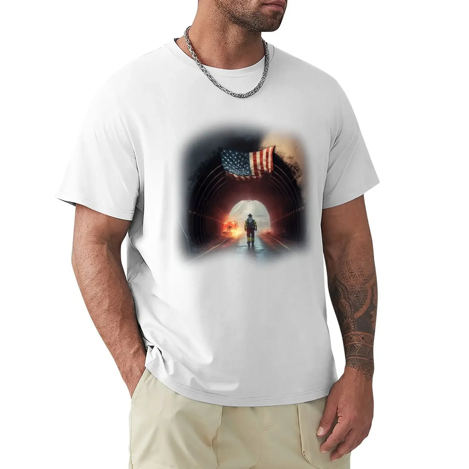 Tunnel to Towers Run & Walk T-Shirt customizeds blacks boys animal print Men's t shirts