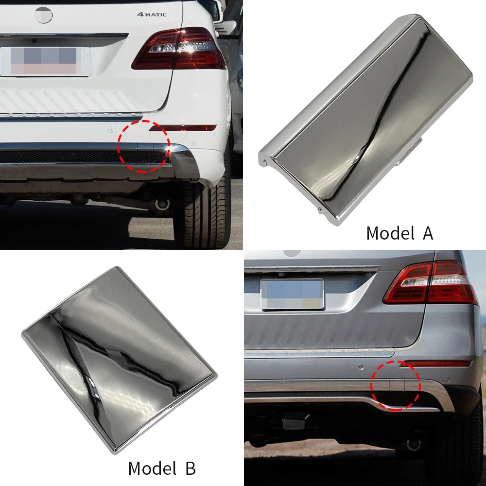 For Mercedes W166 ML Class 2012-2015 Rear Bumper Tow Hook Cover 1668551423 Silver OE Replacement ML350 ML400 ML550