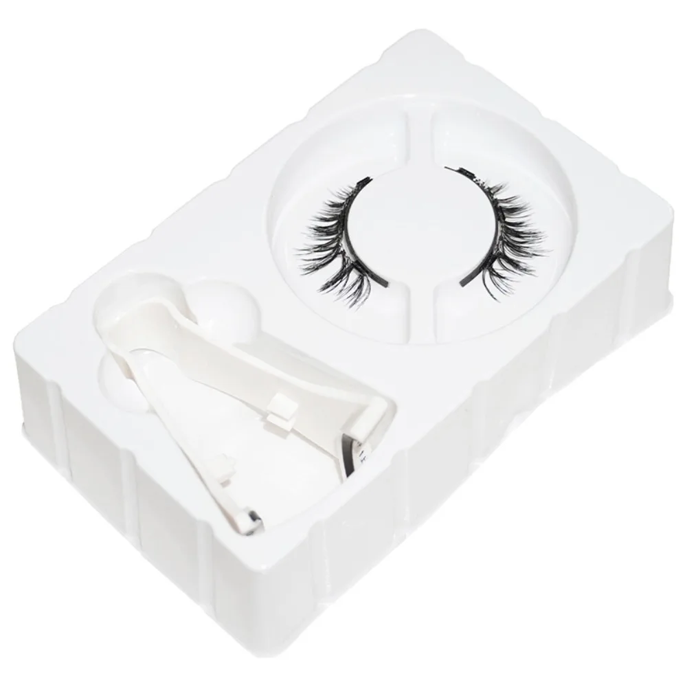 الغراء الحرة المغناطيسي الرموش الصناعية قابلة لإعادة الاستخدام ثلاثية الأبعاد تمديد الرموش المغناطيسية مع كليب DIY بها بنفسك ماكياج كاذبة رمش مجموعات الإناث