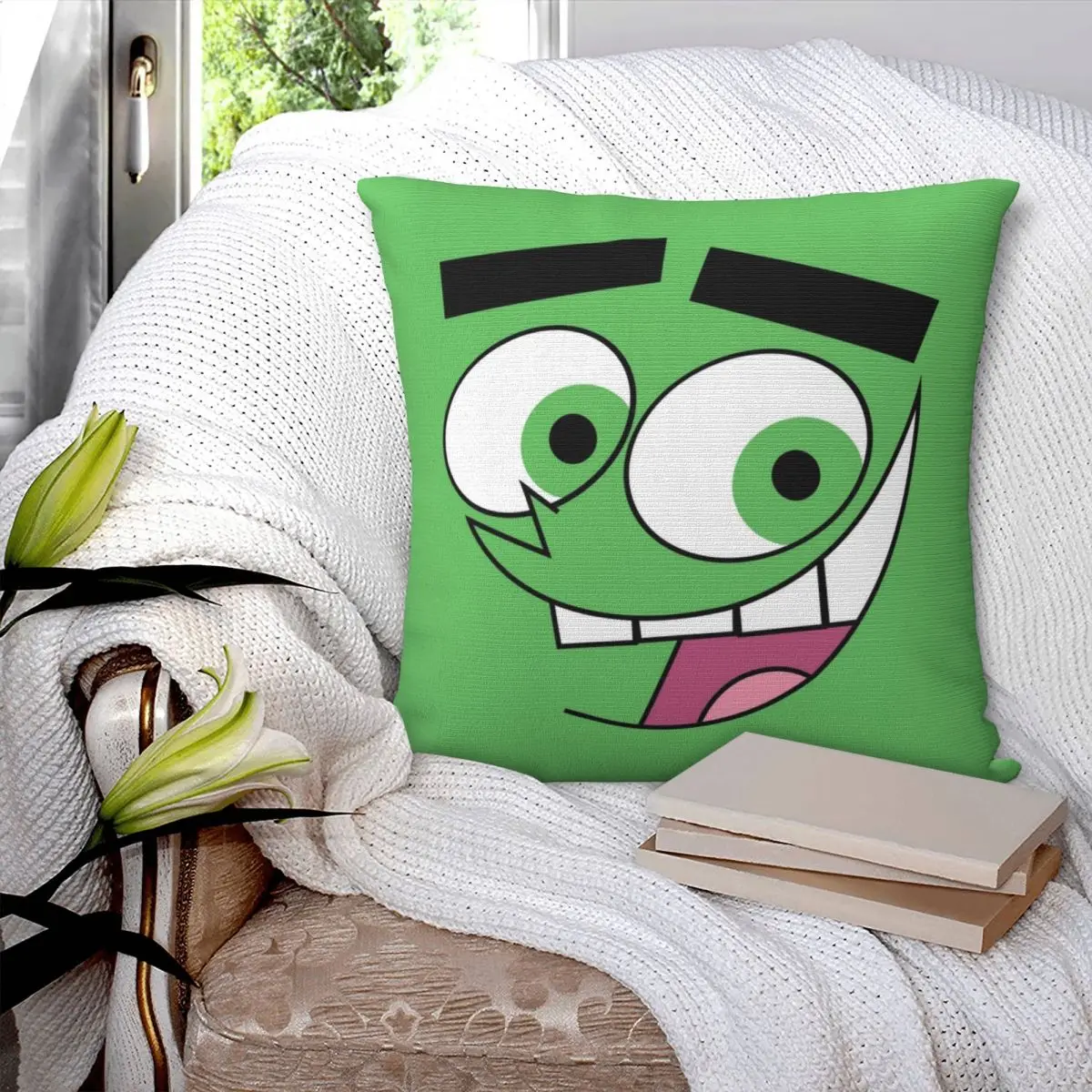 Fairly Oddparents - Cosmo Square Pillowcase Pillow Cover Polyester Cushion Comfort Throw Pillow for Home Living Room