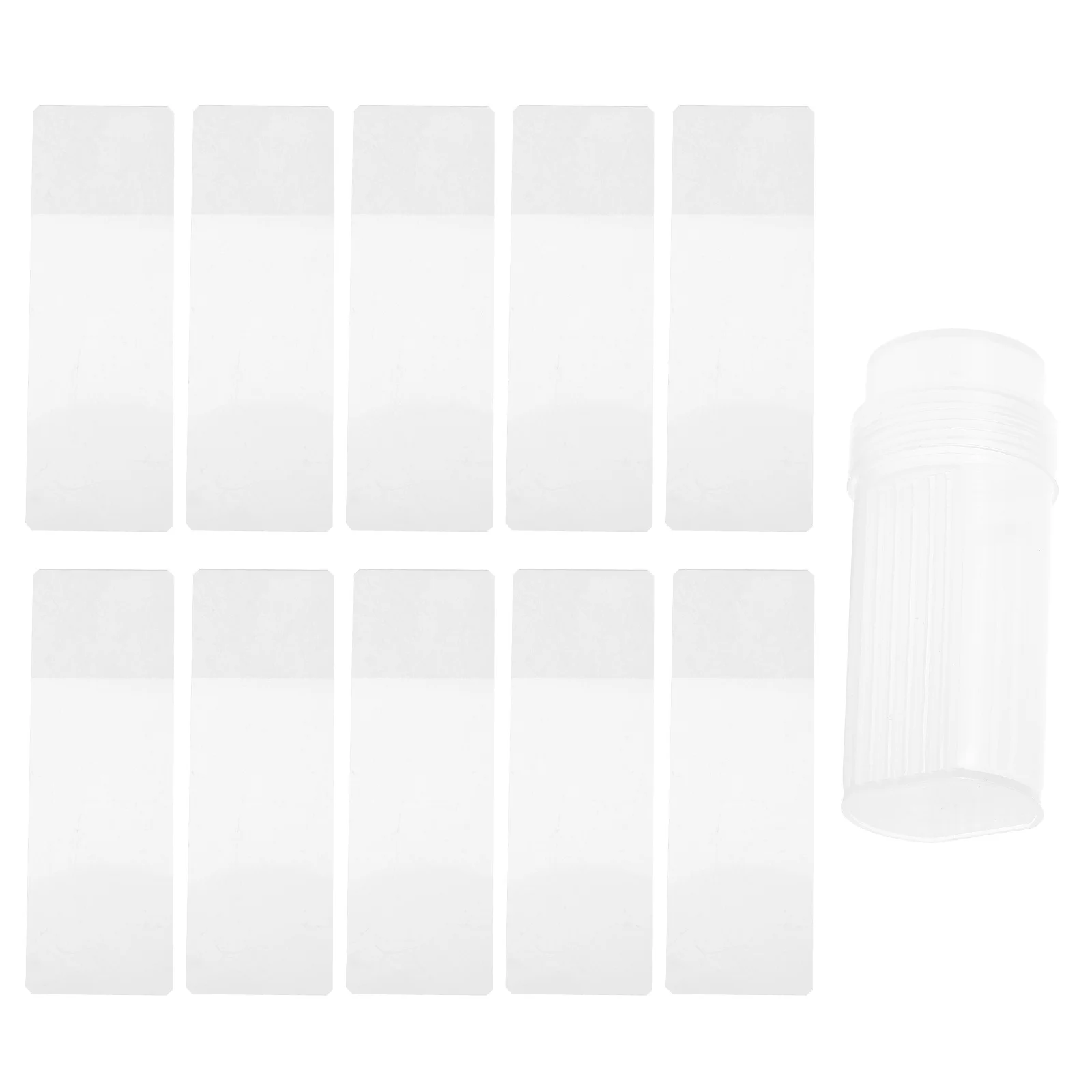 50Pcs Lab Slide Staining Jar High Clarity Plastic 5 Slides Capacity Microscope Slide Holder for Science Labs Staining Jar