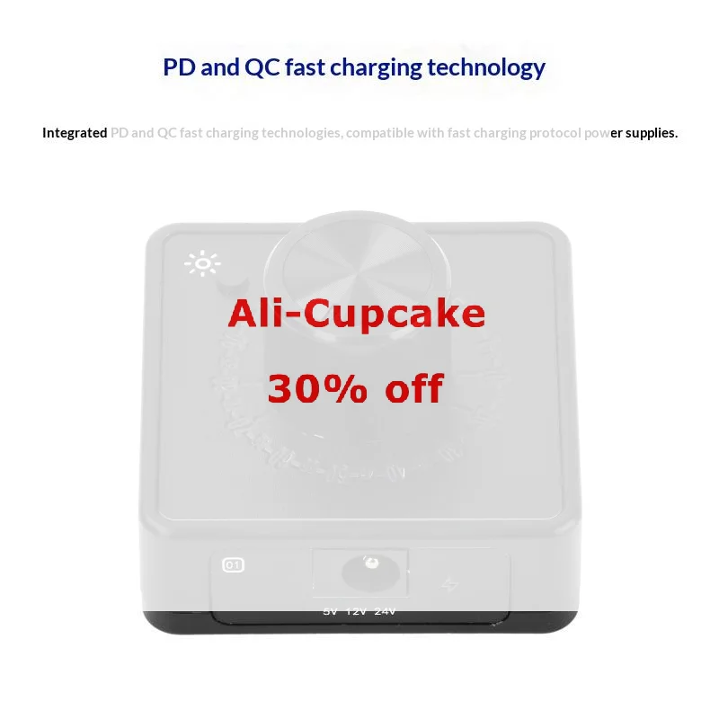 PWM Fan Controller With PD QC Fast Charging DC 12V 24V 5V Multi-Voltage Input Speed Regulator For DIY Cooling Fans