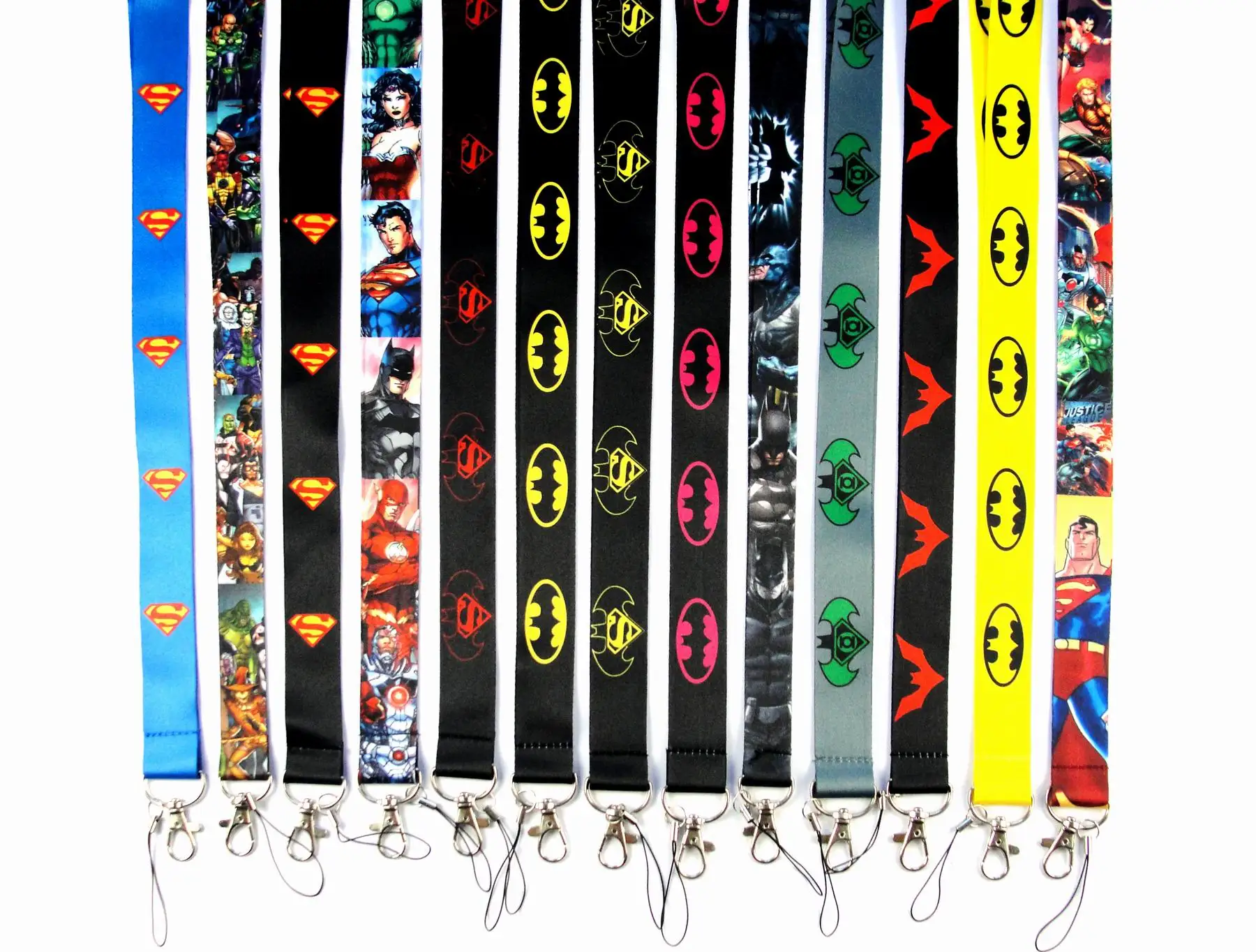 POP MARTDC DC Batman Superman Key Lanyard ID Badge Holders Animal Phone Neck Straps with Keyring Phone Accessories B1