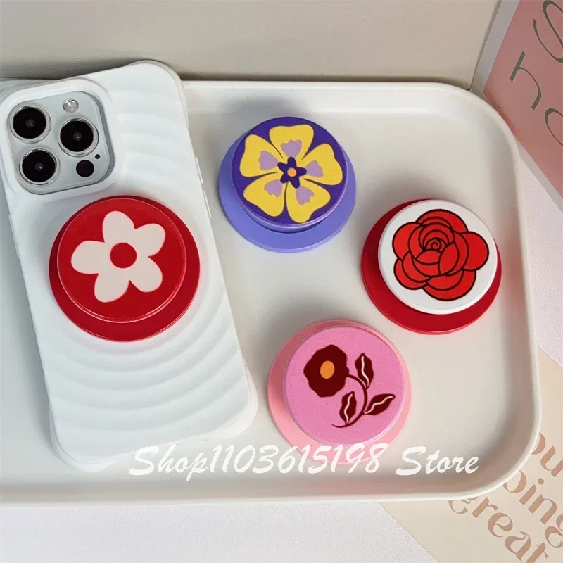 

Магнитная подставка для телефона с цветочным дизайном и MagSafe для устройств Apple iPhone и Samsung