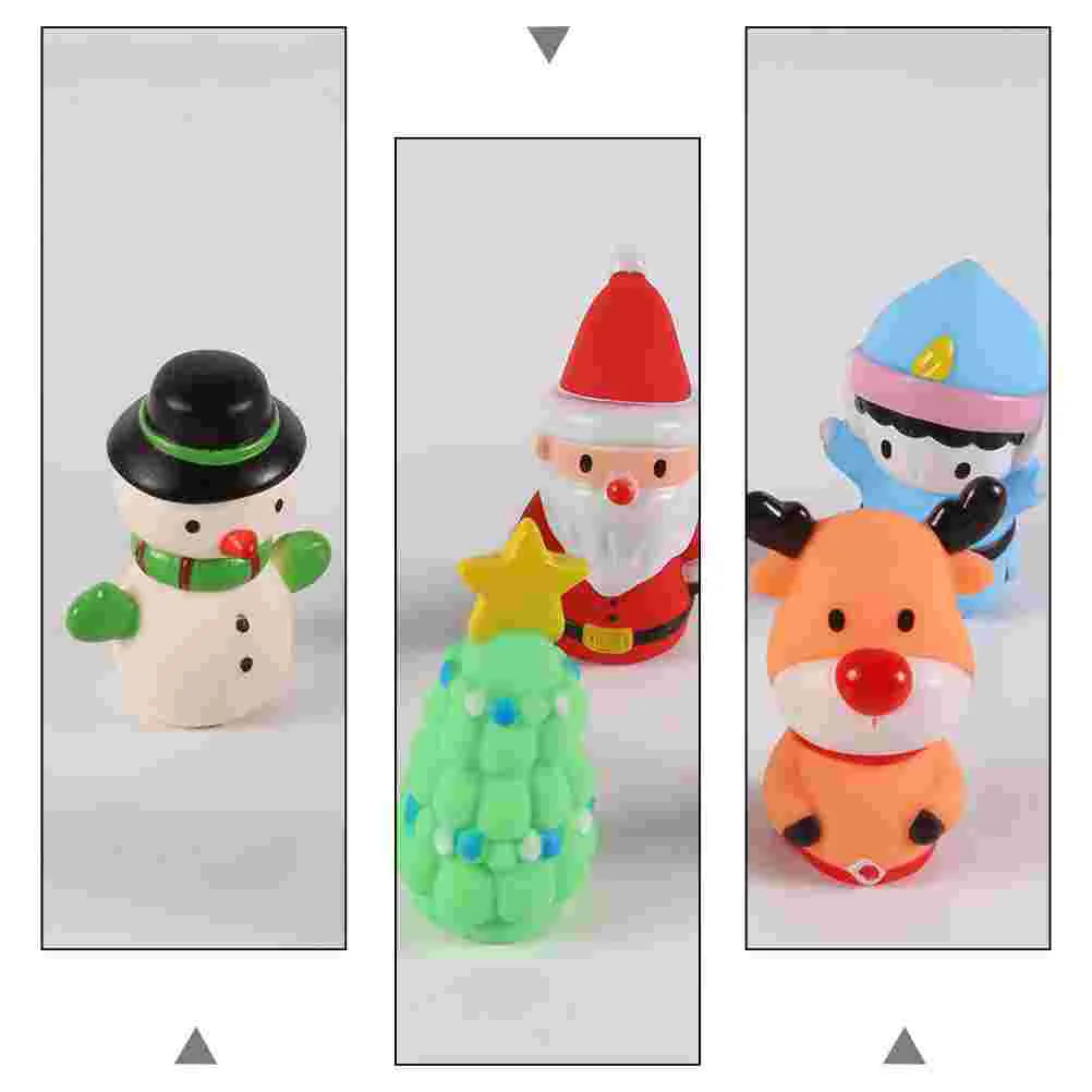 5 Pcs Christmas Finger Cots Kids Puppet Toy Plaything Baby Cover Children Puzzle