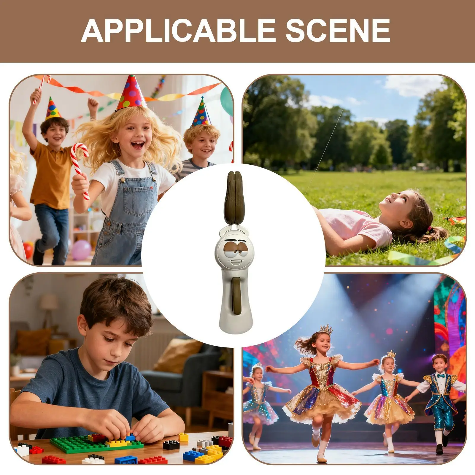 Hand Clapper Portable Cheering Prank Prop Hand Clapper Noisemaker Toy for Kids Students School Birthday Celebration Parade