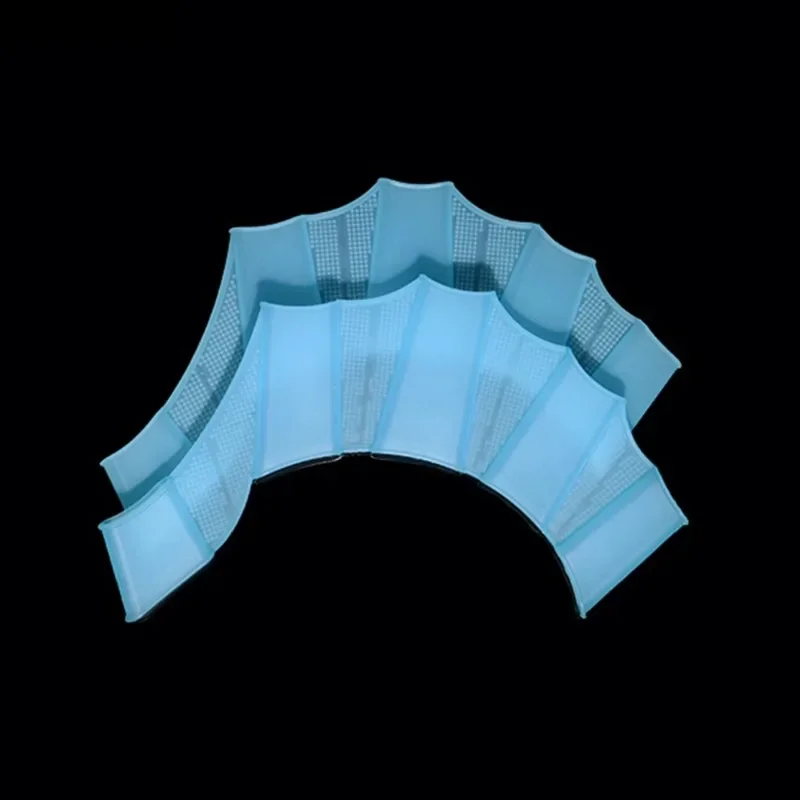 Palmes de natation en silicone pour hommes femmes et enfants, palmes palmées, gants palmées, équipement de sport de piscine, entraînement professionnel, doigt et main