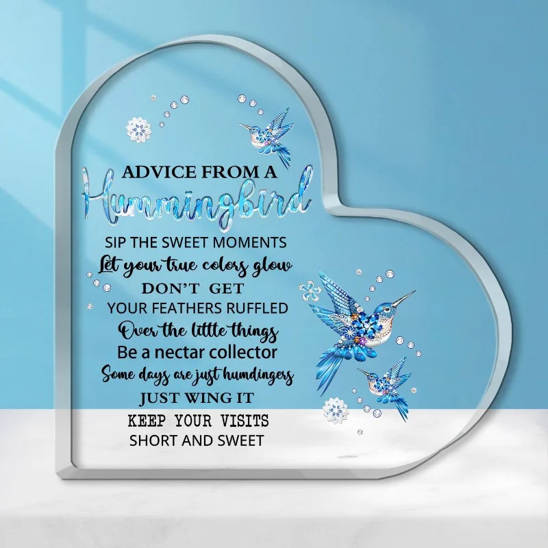 Hummingbird Heart Gift - Creative Birthday & Thanksgiving Keepsake for Loved Ones