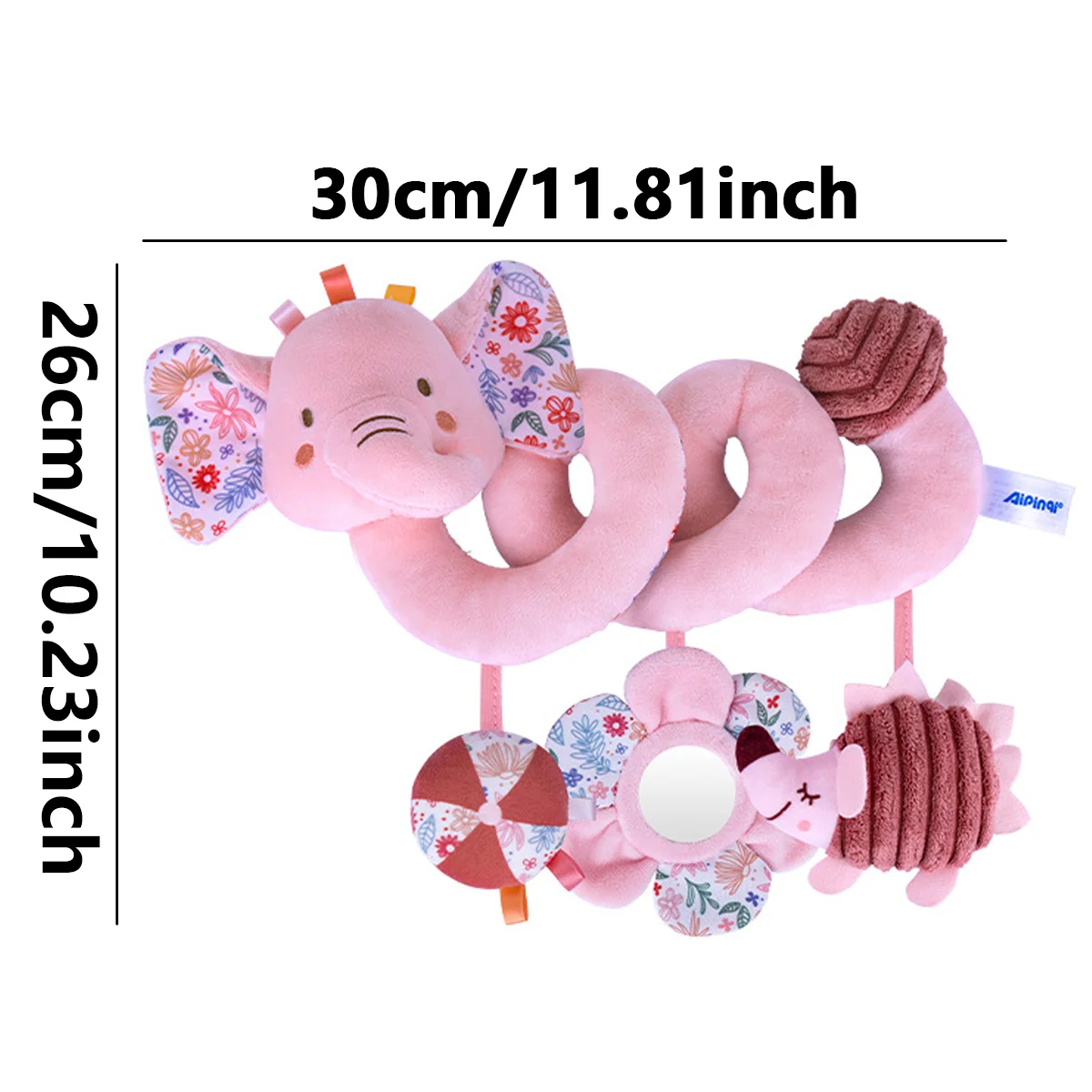 ของเล่นติดรถเข็นเด็กแบบเกลียว ของเล่นสำหรับเด็กทารก - ของเล่นเขย่ามือแบบแขวนสำหรับเตียงเด็ก พร้อมเสียงเขย่า เหมาะสำหรับเป็นของเล่นเสริมพัฒนาการสำหรับเด็กทารก