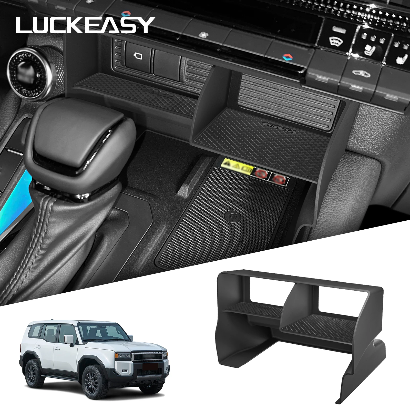 

for Toyota Land Cruiser Prado 2024-2025 Central Console Storage Box Car Interior Accessories Tidying Organizer Storage Tray