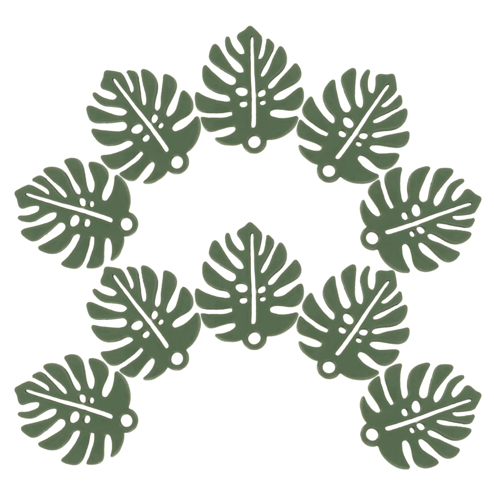 

10Pcs Alloy Leaf Charms Minimalist Design DIY Jewelry Making Vintage Leaf Pendants Necklaces Bracelets Accessories