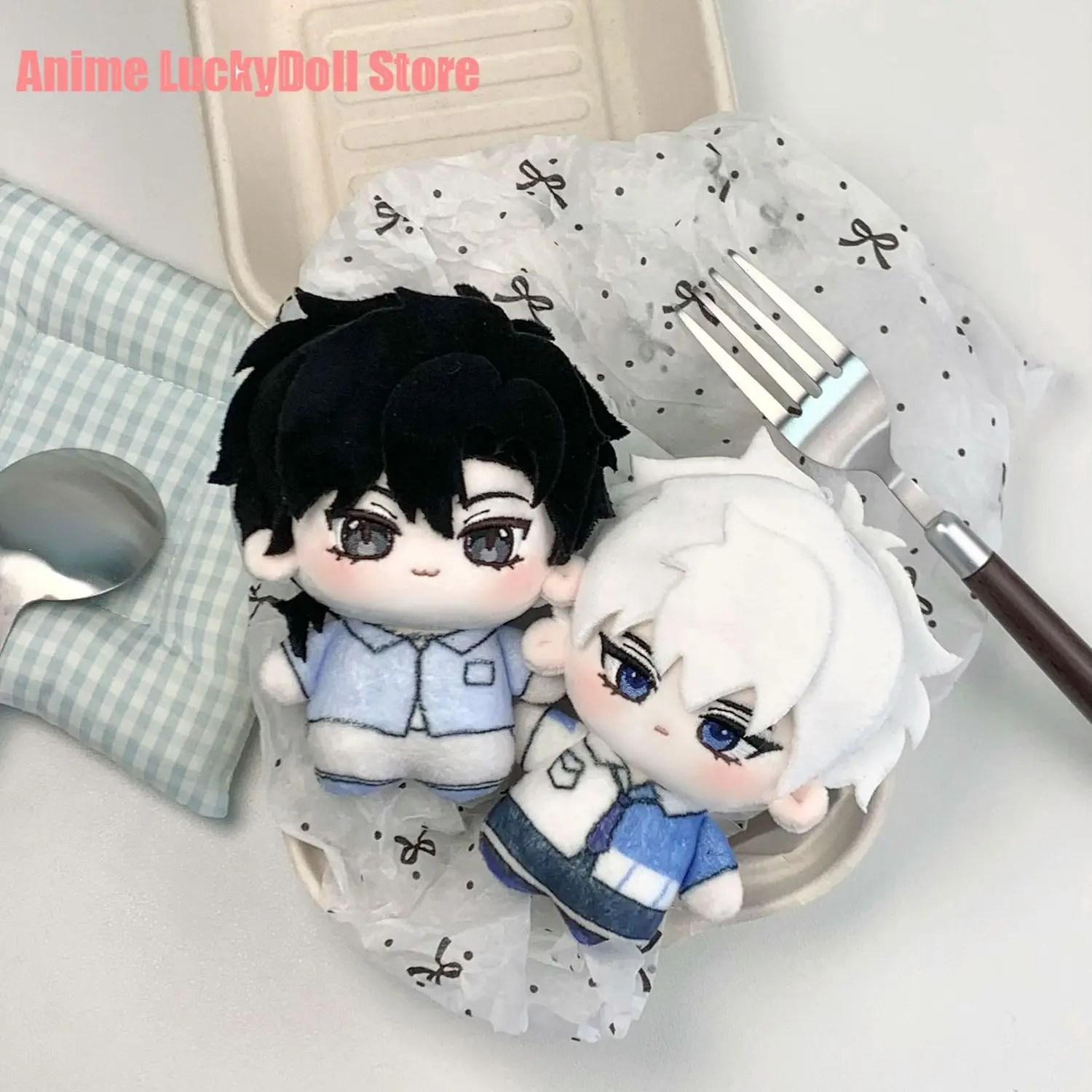 LINK CLICK Lucas Charles Attribute Anime 10CM Plushie Pendant Backpack Keychain Cartoon Girl Cosplay Pendant Birthday Gift