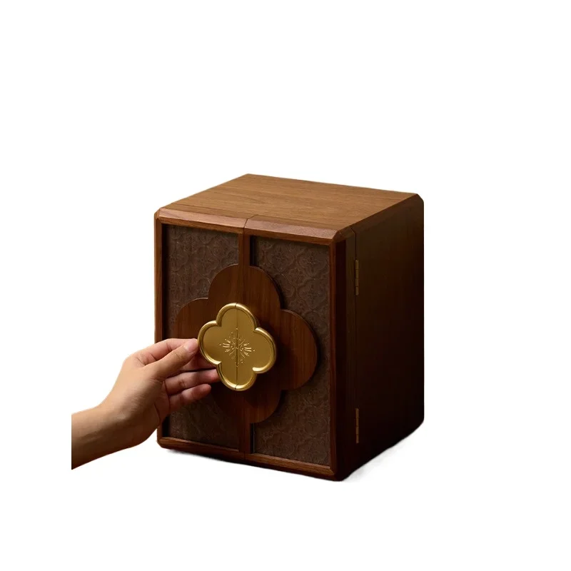 Jewelry storage box high-end exquisite retro multi-layer wooden hand jewelry