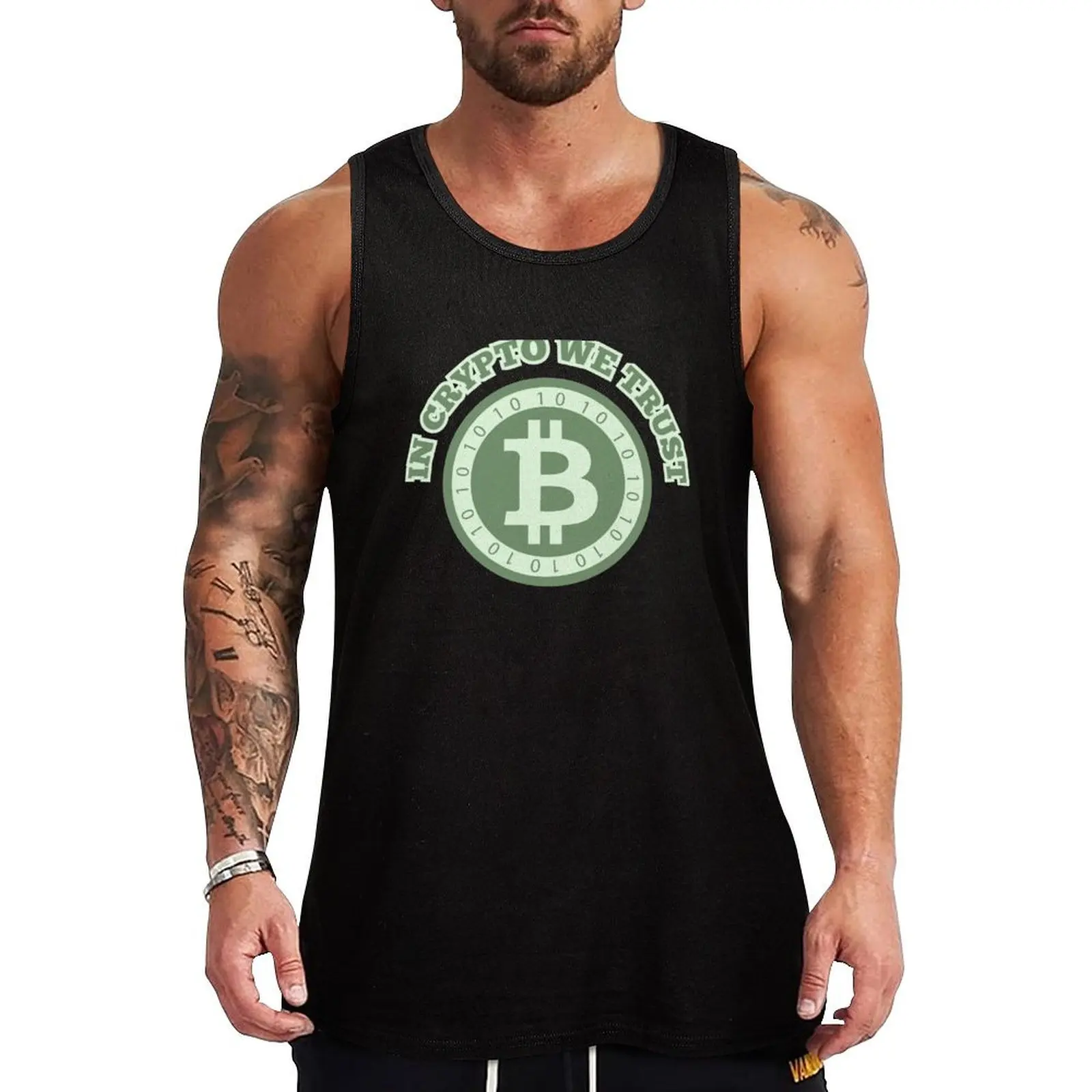 In crypto we trust (basic) Tank Top Urban Tank Top Streetwear Casual Sleeveless Shirt