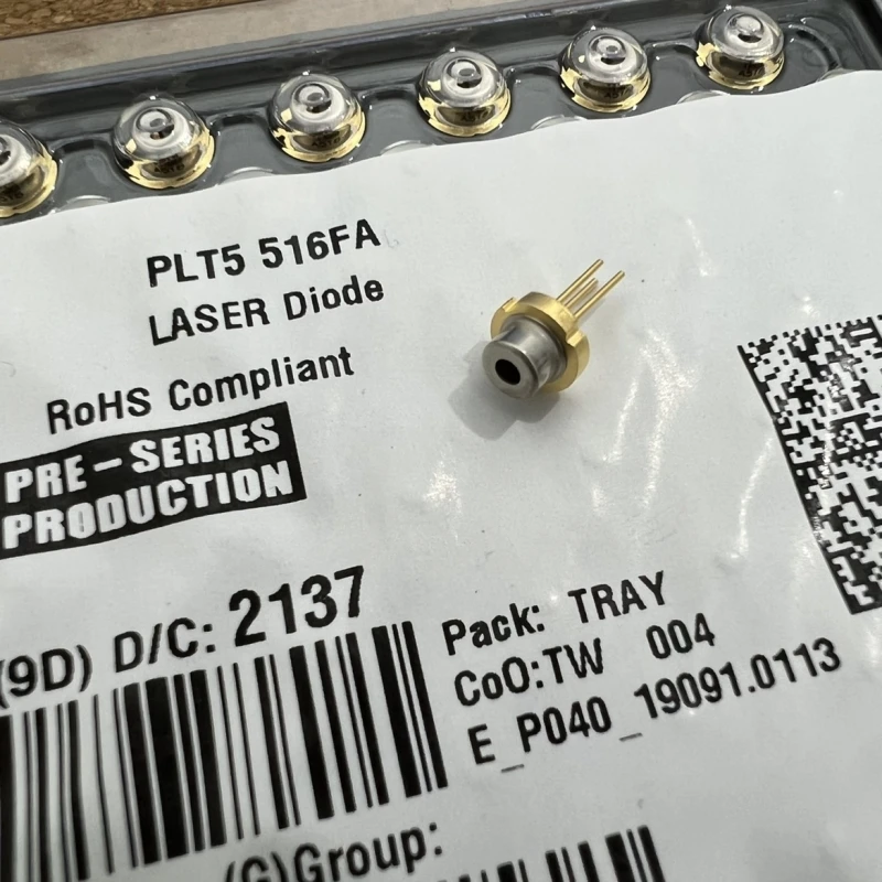 PLT5 516FA 518nm 520nm 30mw green laser diode PLT5 516FA 5.6mm brand new original  for Osram dance table lamp