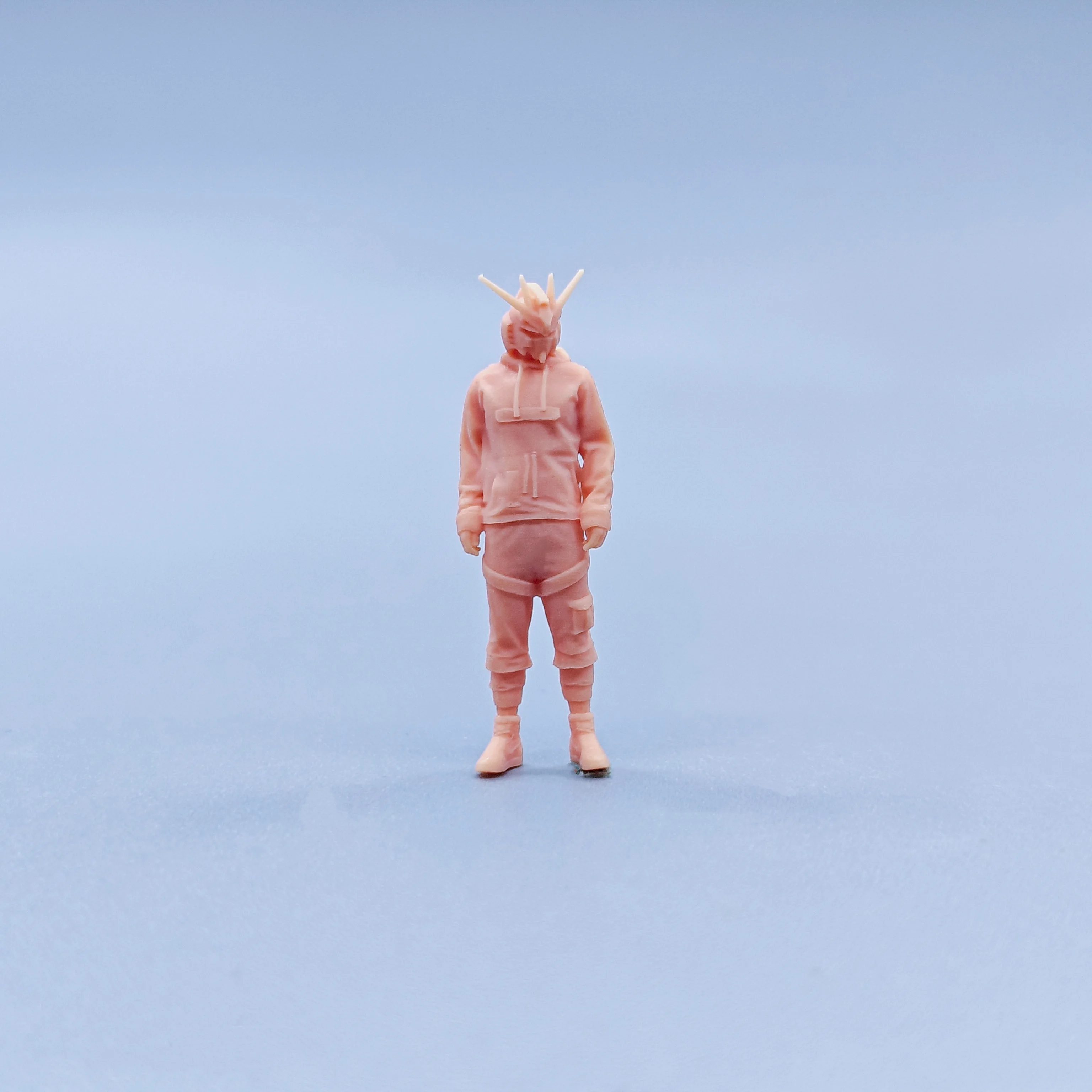 1/64 Figuren, Maßstabsmodell, Harzständer, Haltung, trendige Kleidung für große Männer, ungefärbte Miniaturen, Diorama, handbemalt, C703