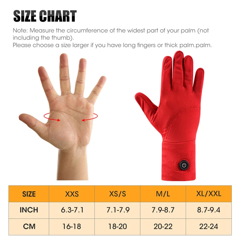 Savior Heat Winter Electric Heated Gloves Liners Rechargeable Battery For MTB Riding Skiing Motorcycle Gloves Men Women 2022