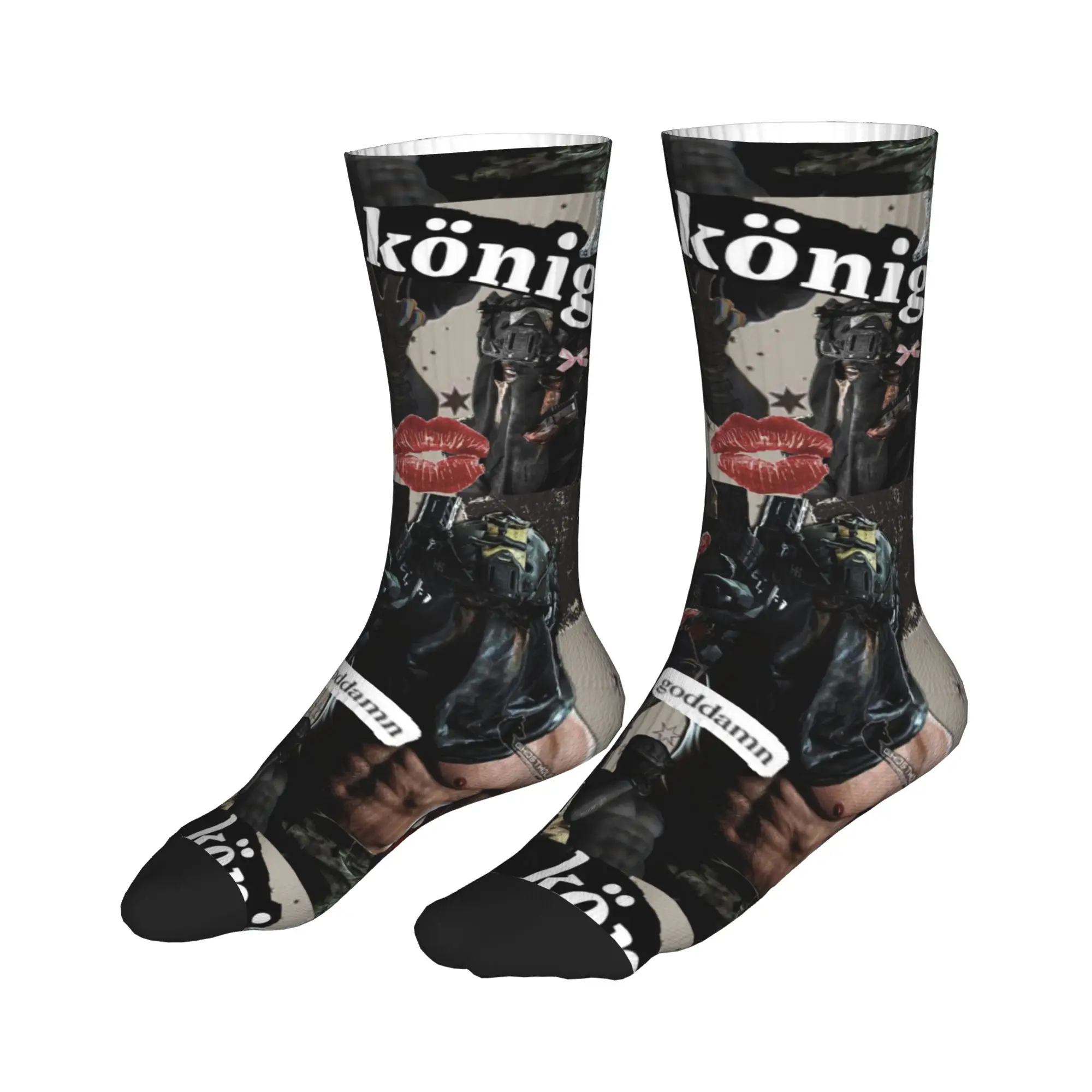 

All Seasons Stockings Konig Sport Socks Casual Middle Tube Socks for Men Women Christmas Gifts