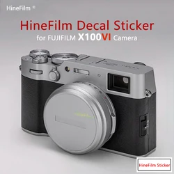 Hinefilm Skin for Fuji x100vi Decal Skin for FujiFilm X100 VI Sticker Camera Protective Skin Protector Anti-scratch Cover Film