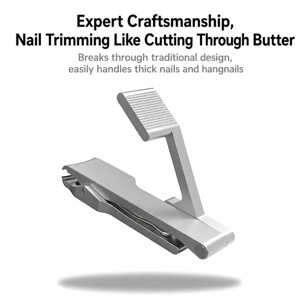 Durable Stainless Steel Nail Clipper Mini Foldable Design Nail Cutter Sharp Blade Manicure Tool Travel Carrying