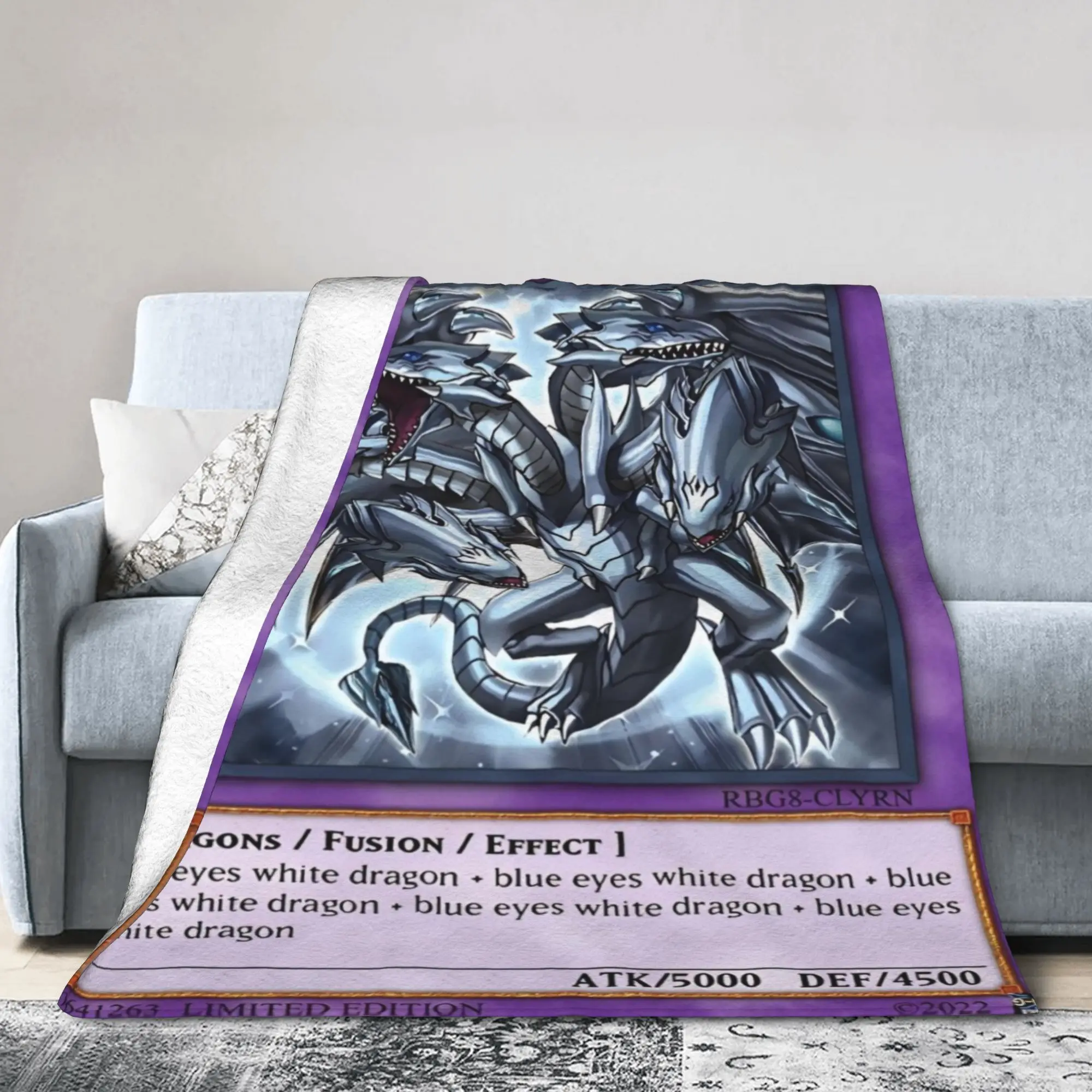 

Фланелевое одеяло в стиле аниме Yu Gi Oh Card, одеяла на заказ для дома, ковер 125*100 см, кусок