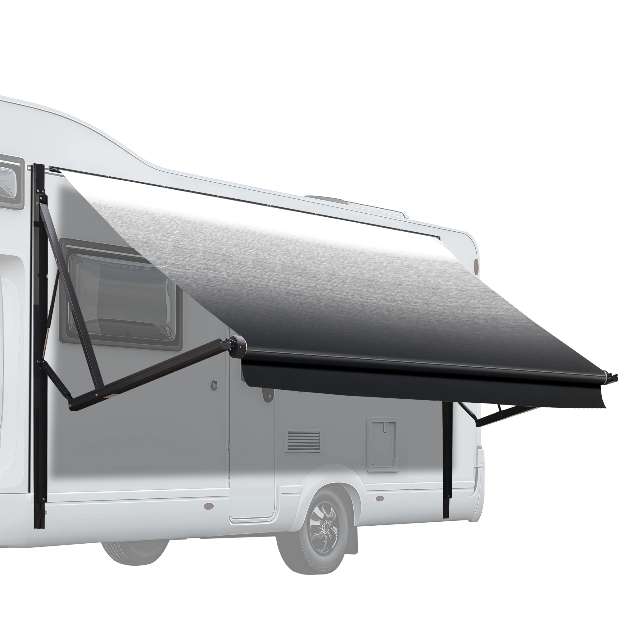 Caravan Awning,Electric Roll Awning for Trailers Motorhomes Outdoor Camper RV Exterior Accessory Off-Road Caravan Camping