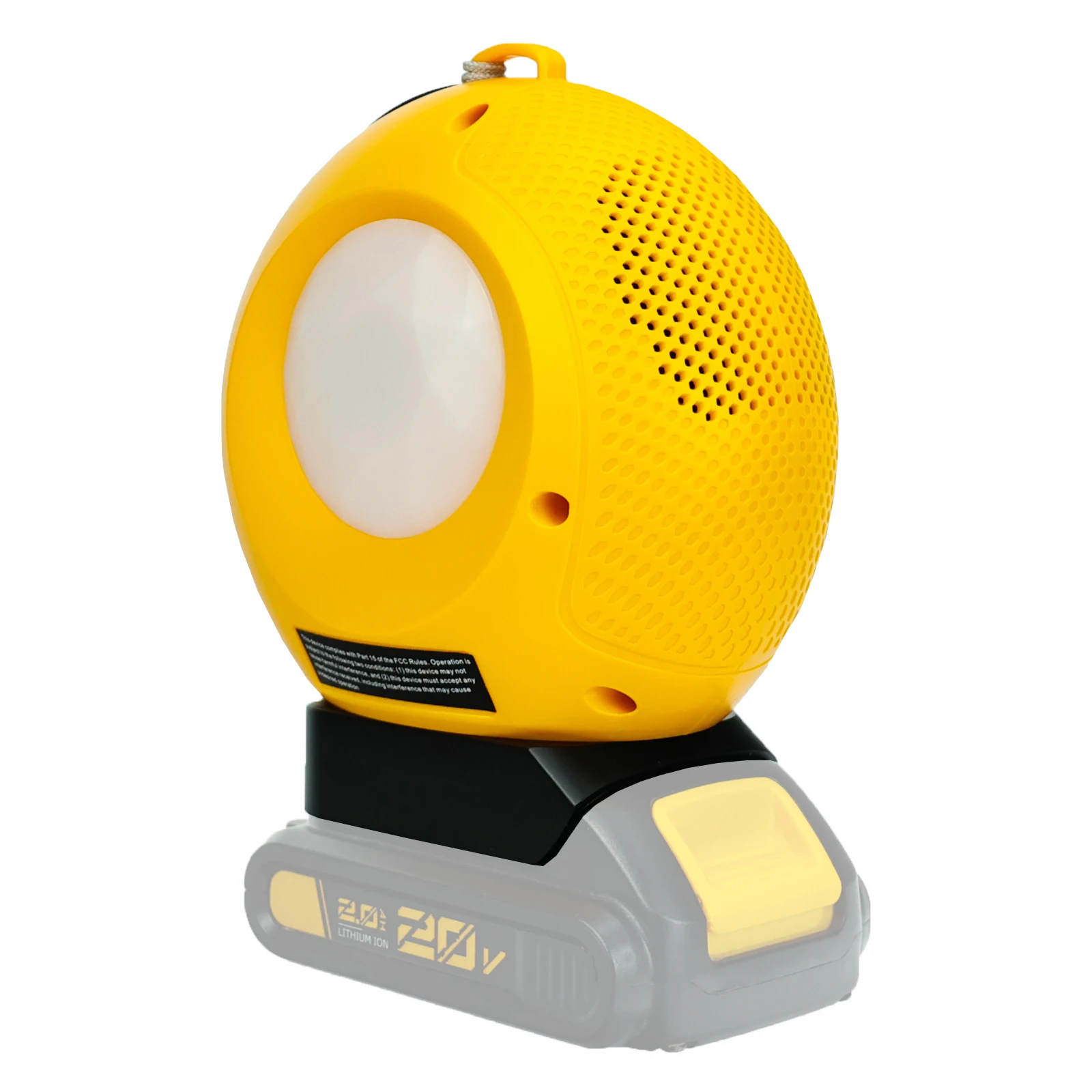 Alto-falante sem fio para Dewalt, player compatível com Bluetooth, alto-falante portátil, amplificador com porta USB-A/C, sem bateria, 20V