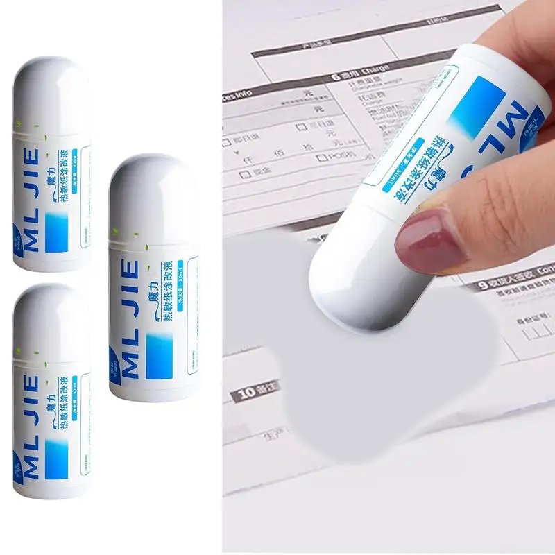 Thermal Paper Data Protection Fluid Data Covering Correction Fluid With No Traces Fault Information Secrete Message Remover For