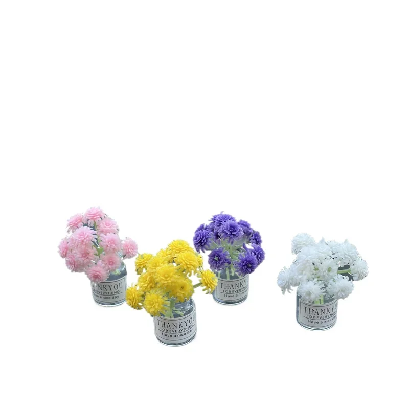 Car Mounted Simulation Flower Ornament Cure Gypsophila Interior Accessories Romantic Pretty Vase Mini Fresh Console New Pattern