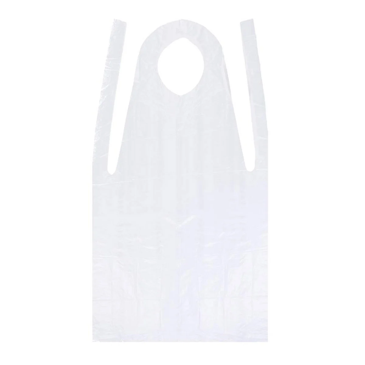 

100 Pcs Unisex Disposable Aprons Waterproof Oil Proof PE Plastic Apron For Cooking Painting or Any Other Messy Activities