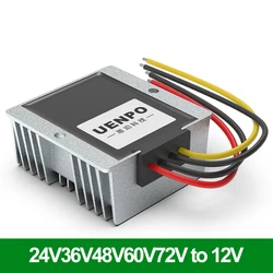 24V to 12V DC power converter 15V-90V to 12V step-down regulator 36V/48V/60V/72V to 12V step-down power module