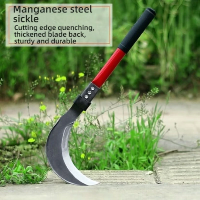 

Grass-cutting Sickle Thickened and Non-grinding Steel-handle Seedling Knife Agricultural and Garden Weeding Knife Wheat-cutting