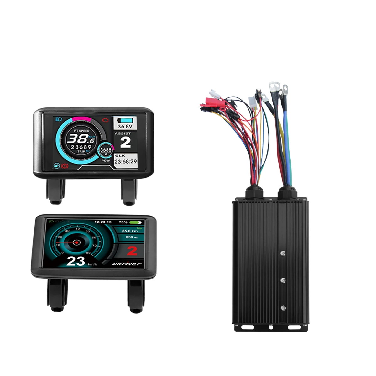 AliExpress BOLUSE 72V3000W5000W Electric Bicycle Controller 48V-72V 80A 18 Tube Sine Wave Controller with Bull Nose Battery Connector or XT90 Plug