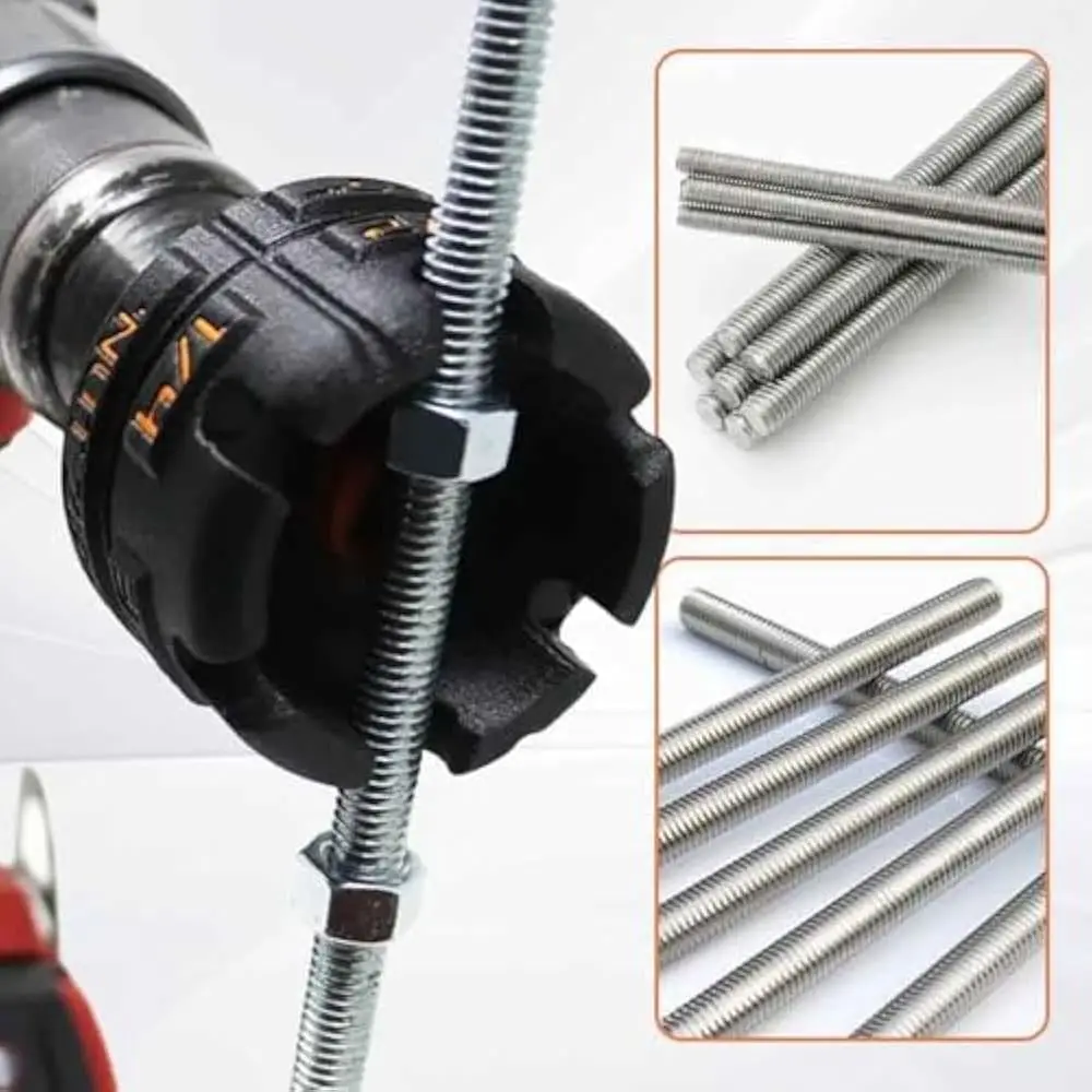 For Fast Nut and Bolt Removal, Nut Remover Bolt Extractor Tool for Conduit Racks Socket Wrench Metal Nut Zipper Drill Attachment