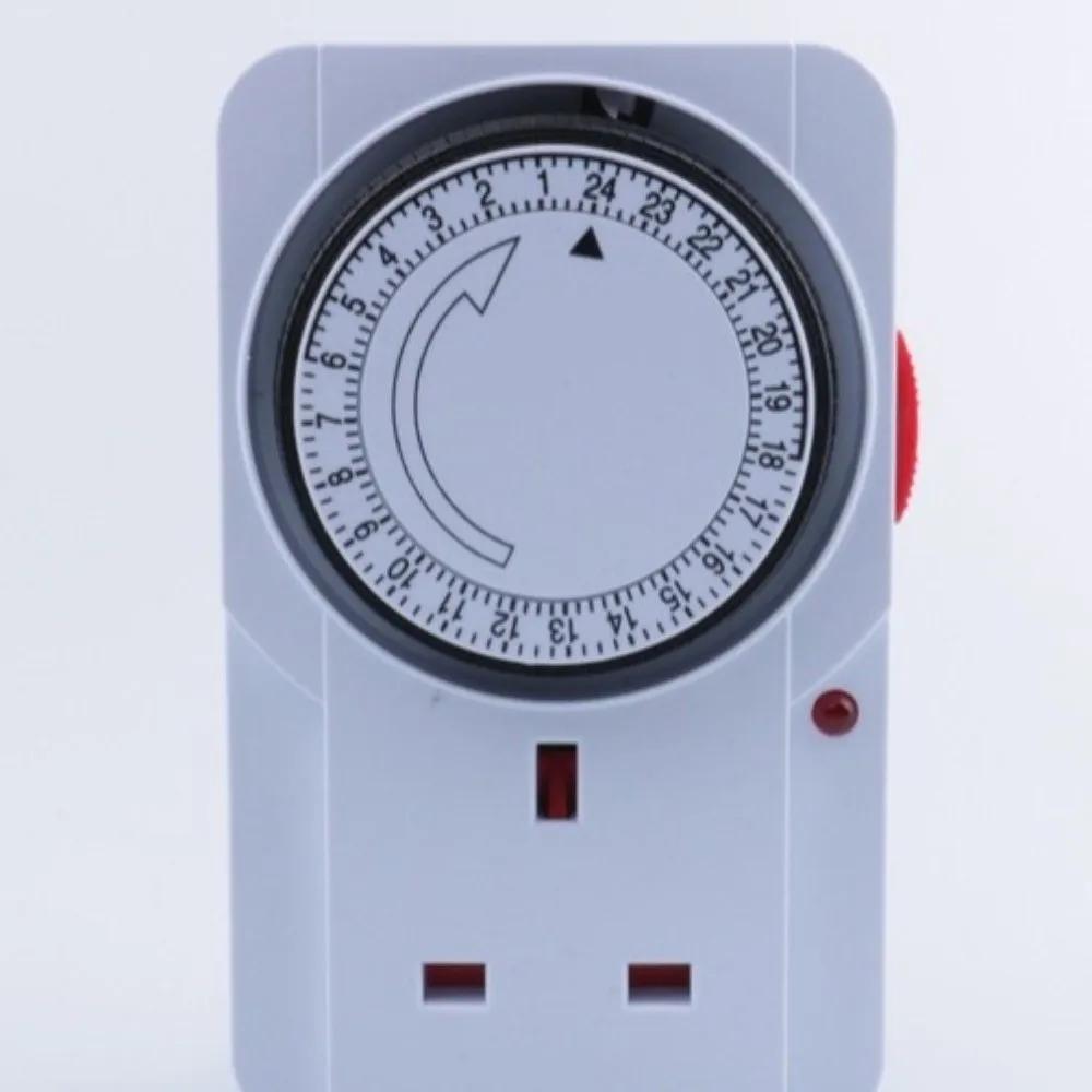 2/3-Pin Plug Energy Saving Timer Socket Energy Efficient 15 Minutes Intervals Timer Plug High Power Support