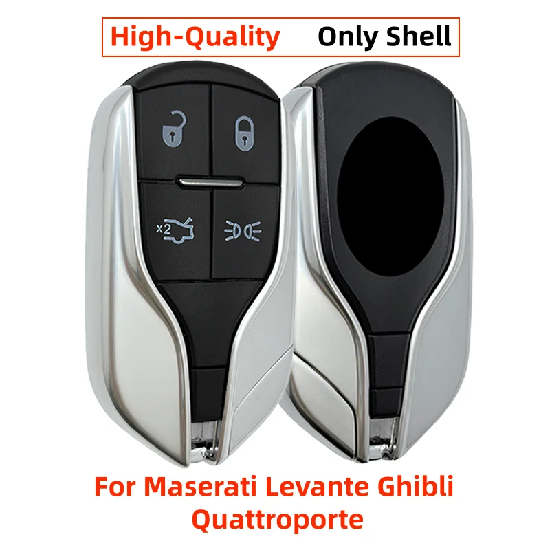 

High-Quality 4 Buttons Remote Key Fob Shell For Maserati Levante Ghibli Quattroporte 2012-2019