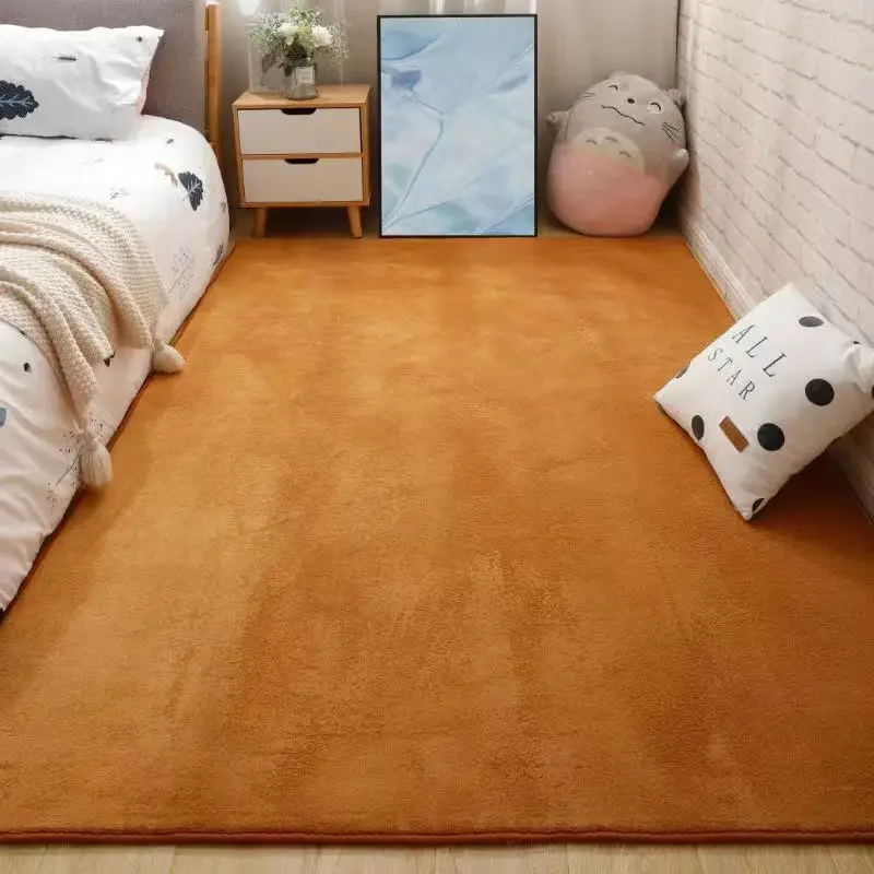 80x160CM Thicken Carpet Coral Velet Living Room Rugs Short Plush Non-slip Bedside Rugs Children Game Mat Rectangular Home Decor