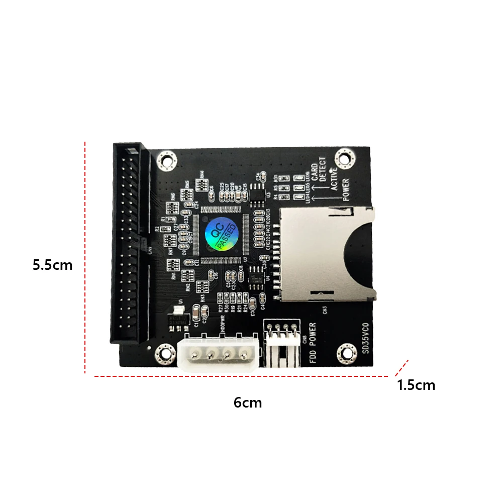 SD Memory Card To 3.5inch 40Pin Male Adapter 40Pin IDE Hard Drive Adapter Converter Support for Dos Linux Windows