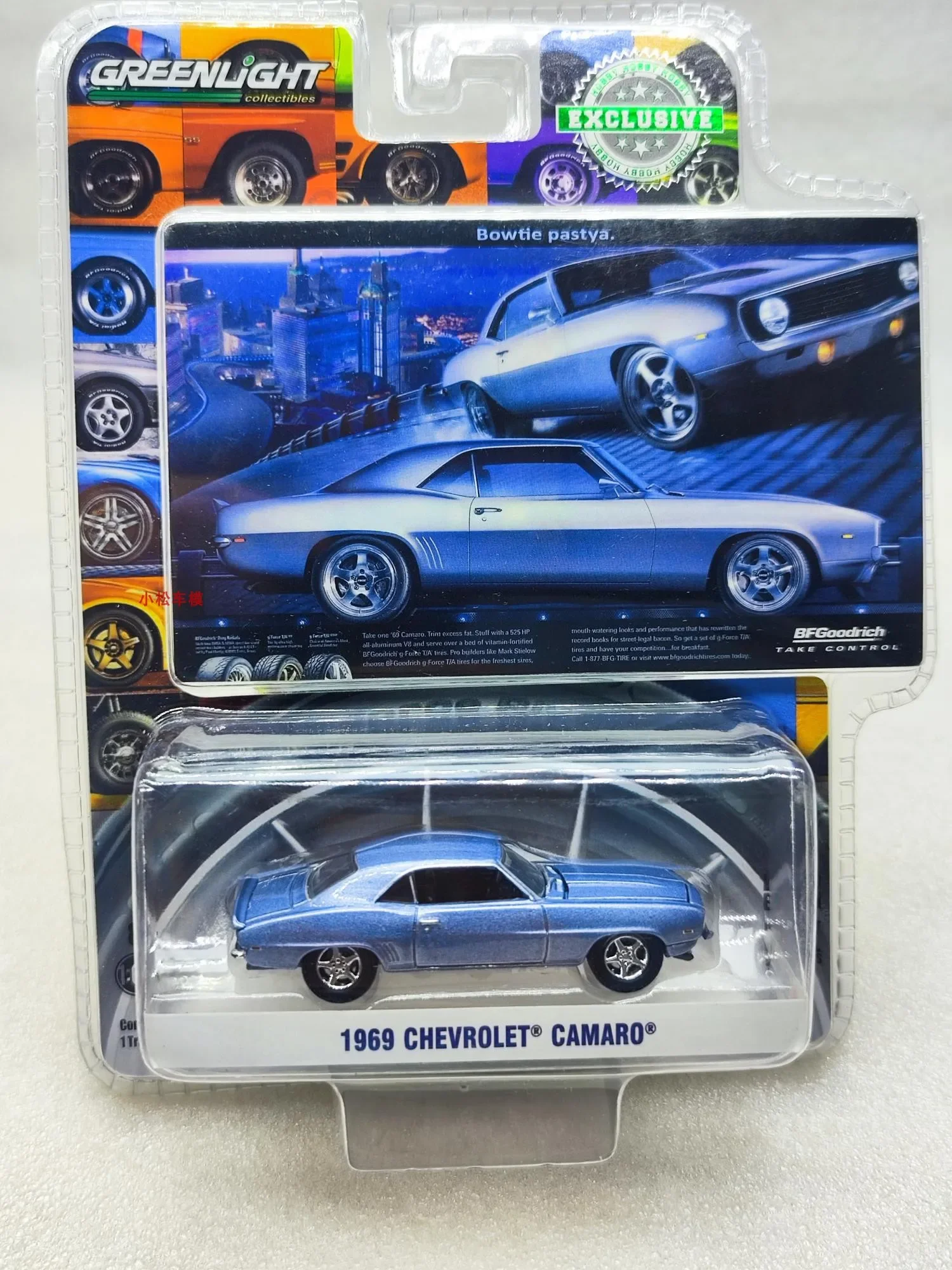 

Модель автомобиля из литого металлического сплава 1:64 1969 Chevrolet Camaro, игрушки для коллекции подарков